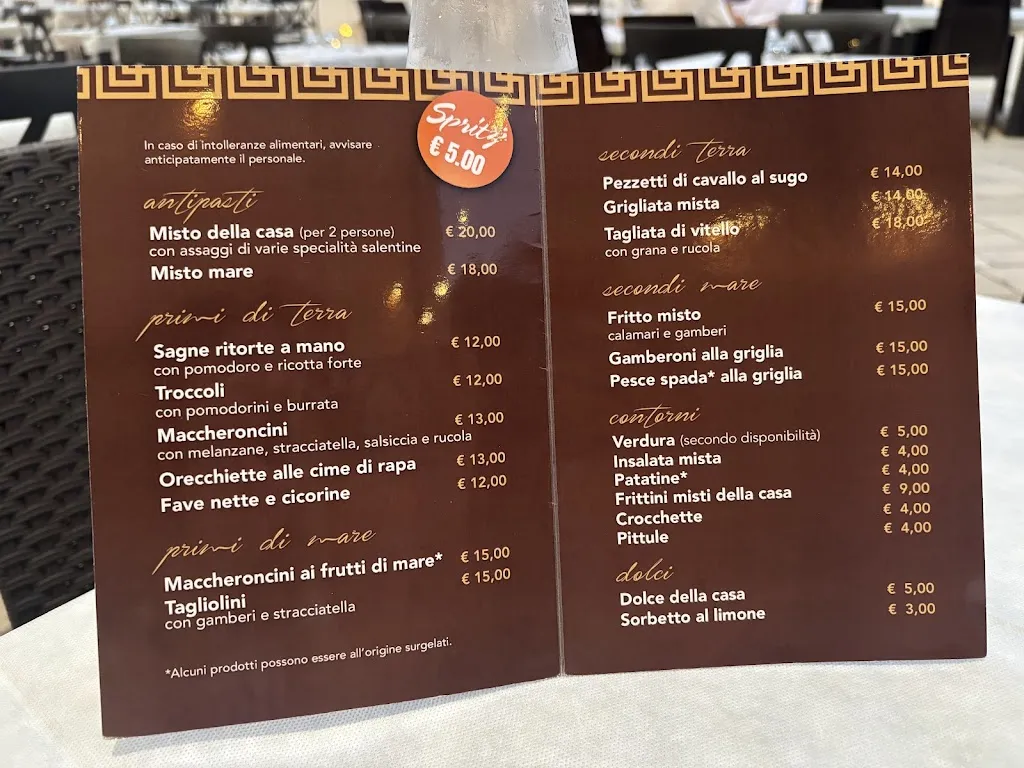 Menu_Da Salvatore TRATTORIA - B&B LUXURY_Presicce_image_1