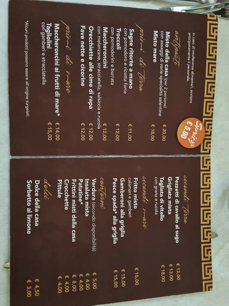 Menu_Da Salvatore TRATTORIA - B&B LUXURY_Presicce_image_2