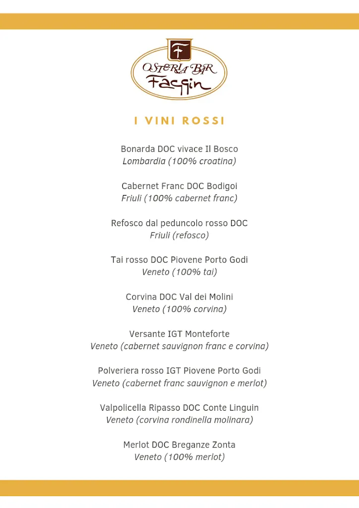 Menu_Bar Faggin_Isola Vicentina_image_2