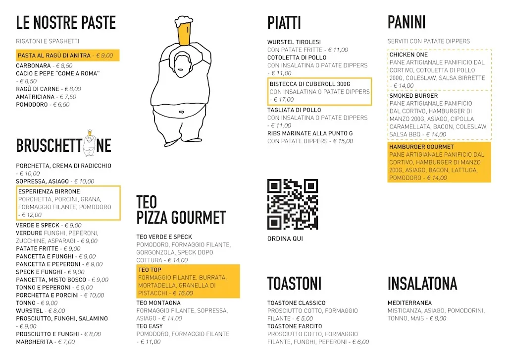 Menu_Birrone Taproom - Beer House & Comfort Food_Isola Vicentina_image_1