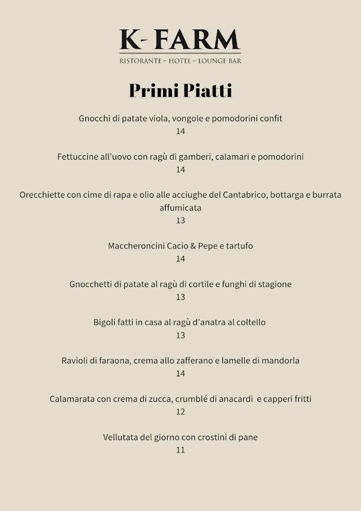 Menu_Ristorante @ K-Farm Resort_Isola Vicentina_image_3