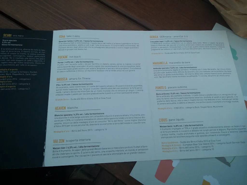 Menu_Birrone - Birrificio Artigianale Agricolo Vicenza_Isola Vicentina_immagine_4