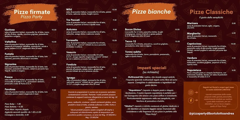 Menu_Pizza Party Di Bortolotto Andrea_Isola Vicentina_image_1