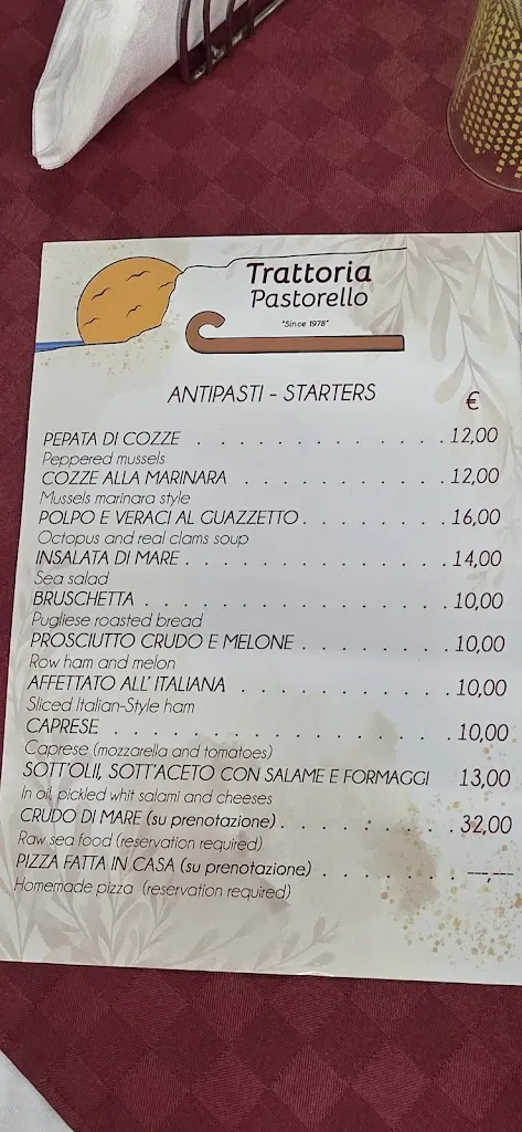 Menu_Trattoria Pastorello_Peschici_image_3
