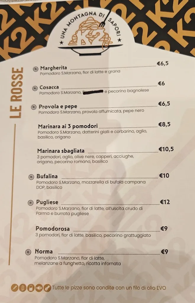 Menu_K2 Bar Restaurant Pizzeria_Lancenigo-Villorba_immagine_3