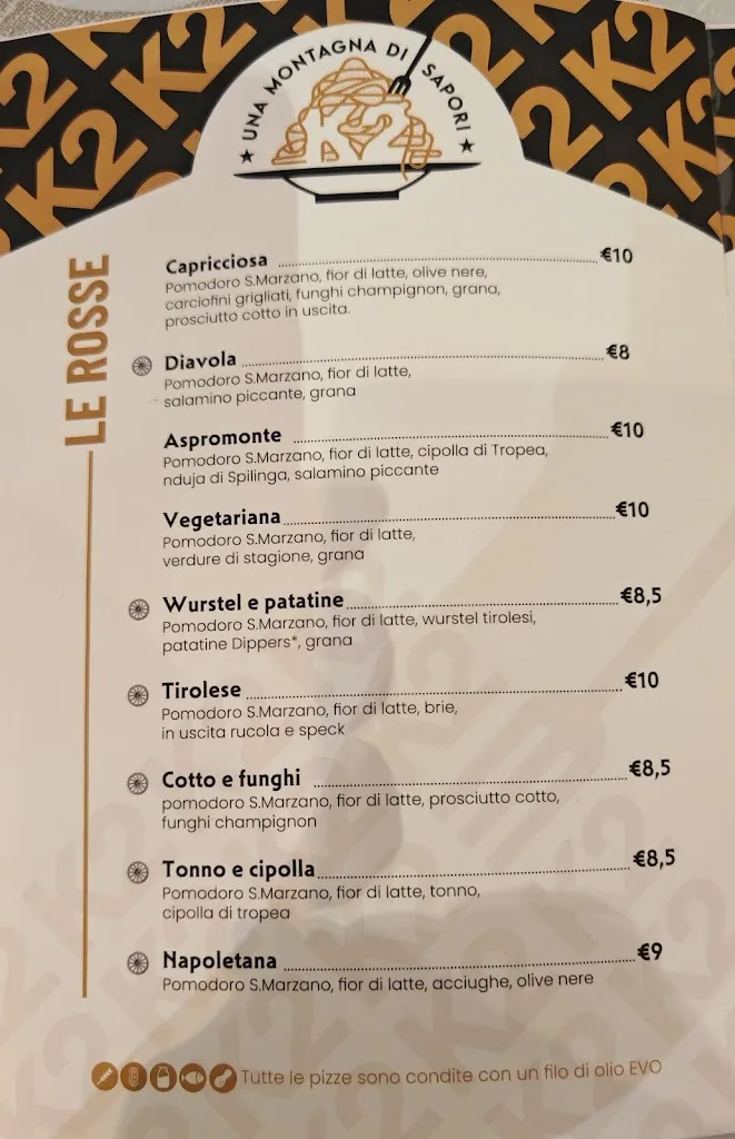 Menu_K2 Bar Restaurant Pizzeria_Lancenigo-Villorba_immagine_4