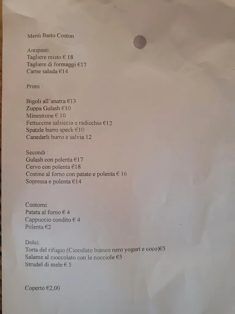 Menu_Bar Ristorante - Il Baito_Lastebasse_immagine_1