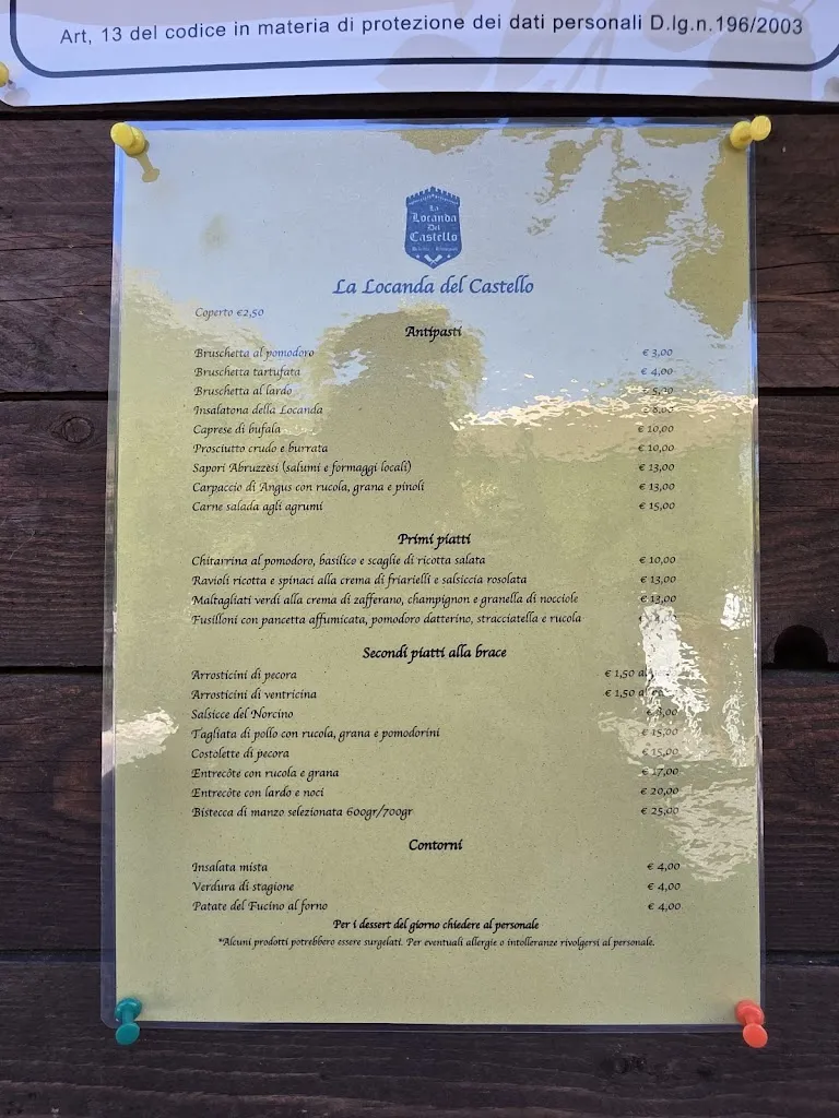 Menu_La Locanda Del Castello_Celano_image_2