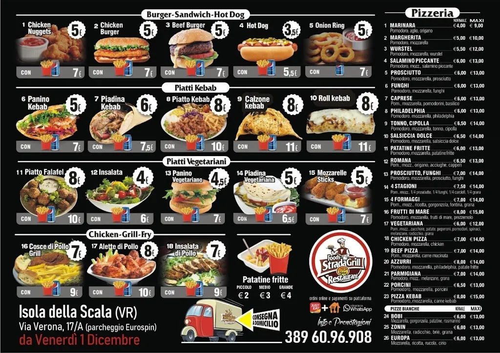 Menu_Strada Grill Pizza & Kebab - Isola_Isola della Scala_image_1
