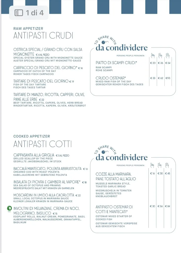 Menu_Ostemar - Trattoria di Mare_Iesolo_image_1