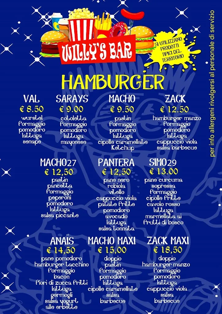Menu_WILLY'S BAR_Lentiai_image_3