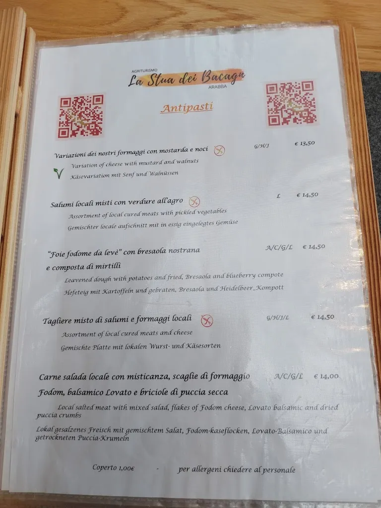 Menu_La Stua dei bacagn_Livinallongo del Col di Lana_immagine_1