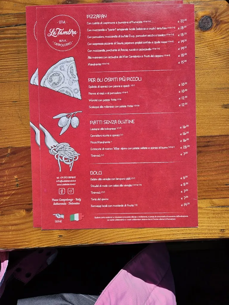 Menu_Ütia La Tambra_Livinallongo del Col di Lana_image_1