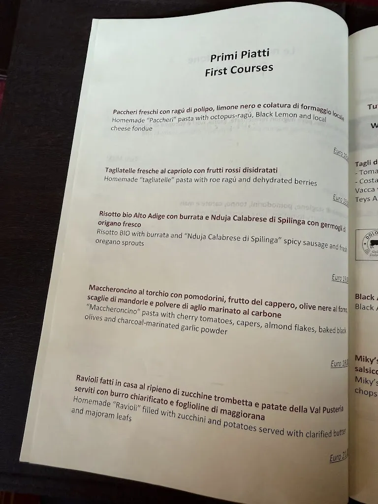 Menu_Miky's Grill & Pizza c/o Hotel Mesdi_Livinallongo del Col di Lana_immagine_4