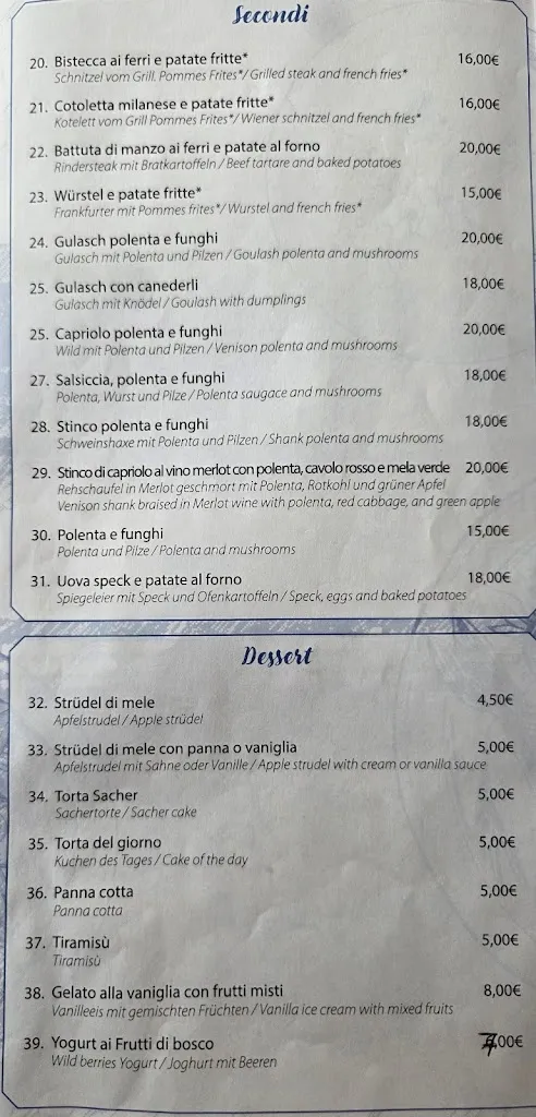 Menu_Ristorante Maria - Passo Pordoi_Livinallongo del Col di Lana_image_1