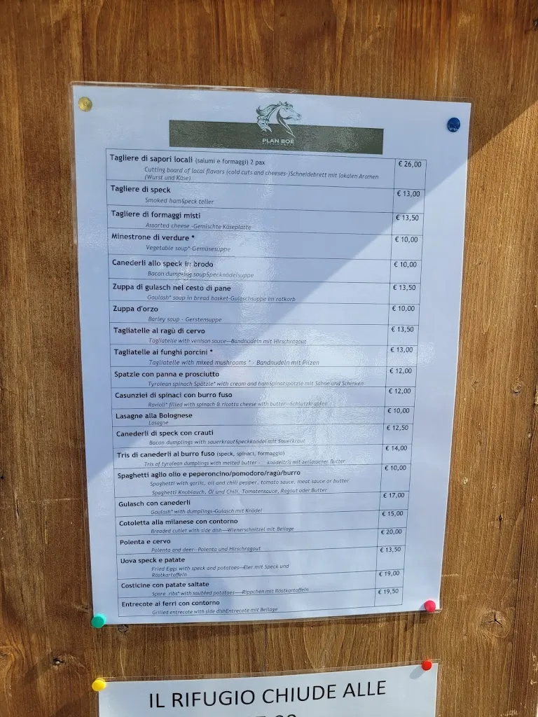 Menu_Rifugio Plan Boè_Livinallongo del Col di Lana_image_1