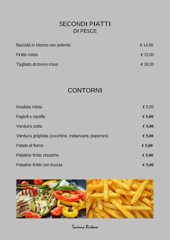 Menu_Taverna Ristoro Di Frattini Rosella Susie_Legnago_image_2
