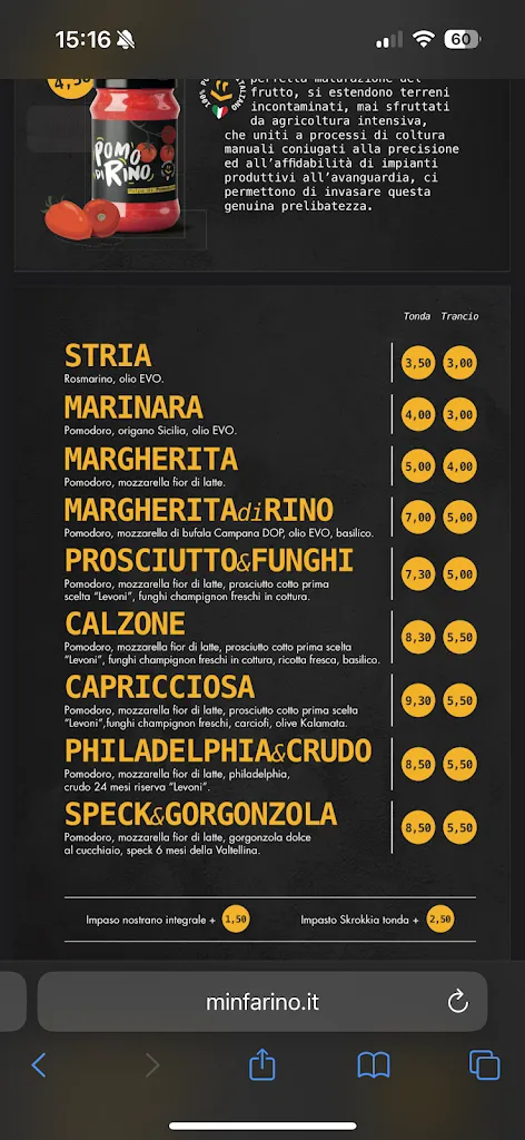 Menu_M’infarino Legnago_Legnago_image_1