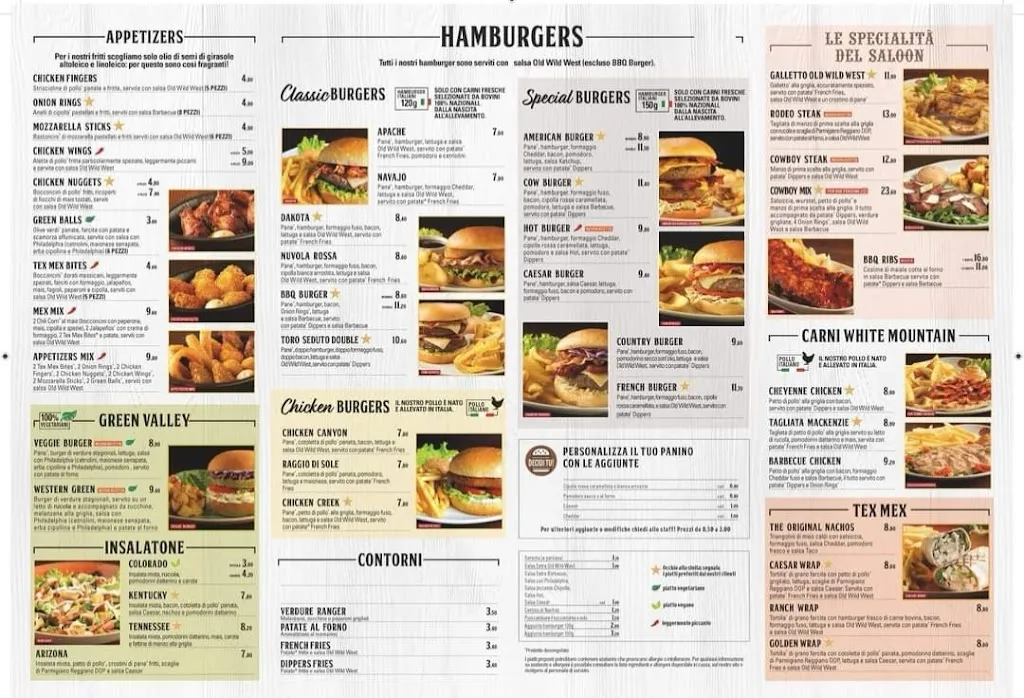 Menu_Old Wild West - Legnago Via Ferrari_Legnago_image_4