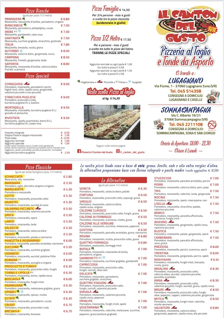 Menu_Pizzeria Il Canton Del Gusto - Lugagnano di Sona_Lugagnano_immagine_1