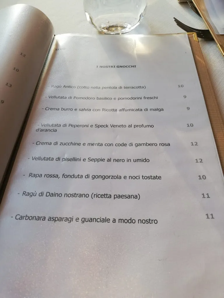 Menü_Ristorante La Casa Del Gnocco_Lusiana_Bild_1