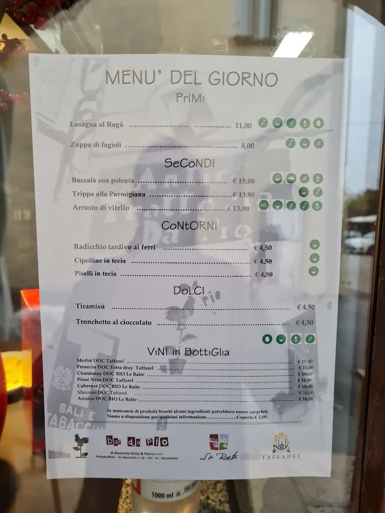 Menu_Bar Da Pio Trattoria_Mansuè_image_1