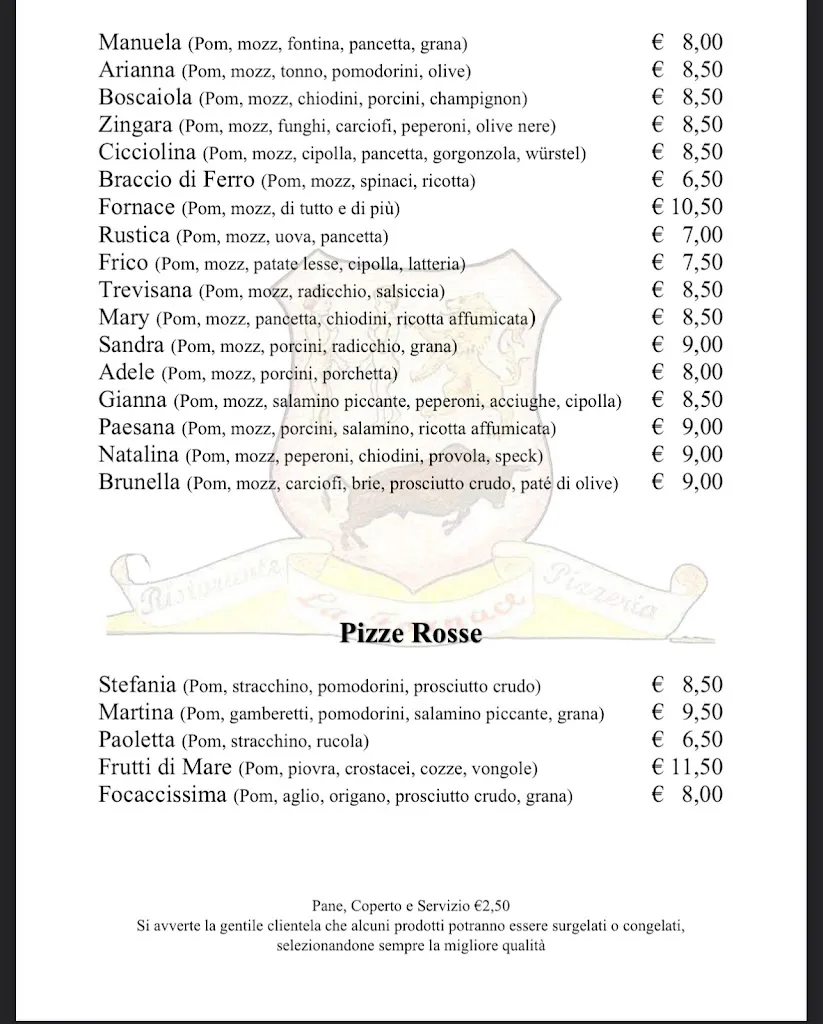 Menu_Ristorante Pizzeria Fornace_Maerne_image_3