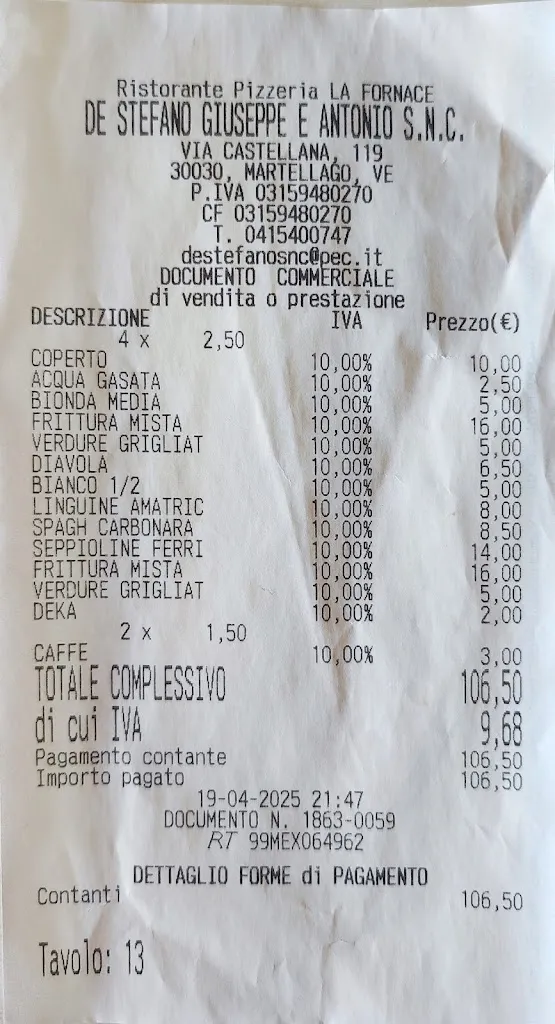 Ignitude_Ristorante Pizzeria Fornace_Maerne_review