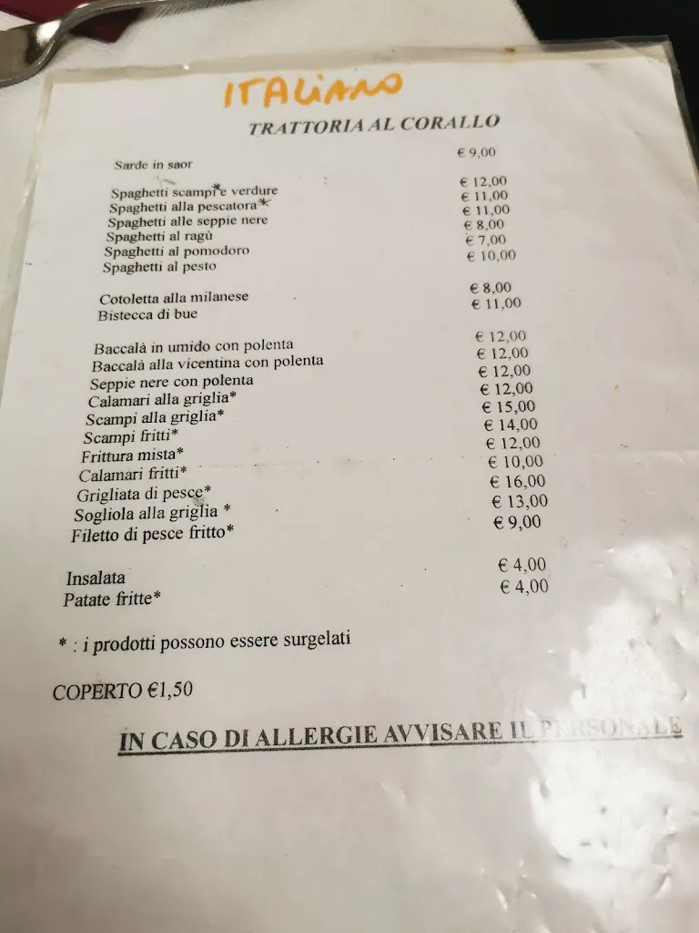Menu_Ristorante Trattoria al corallo_Marano_image_4