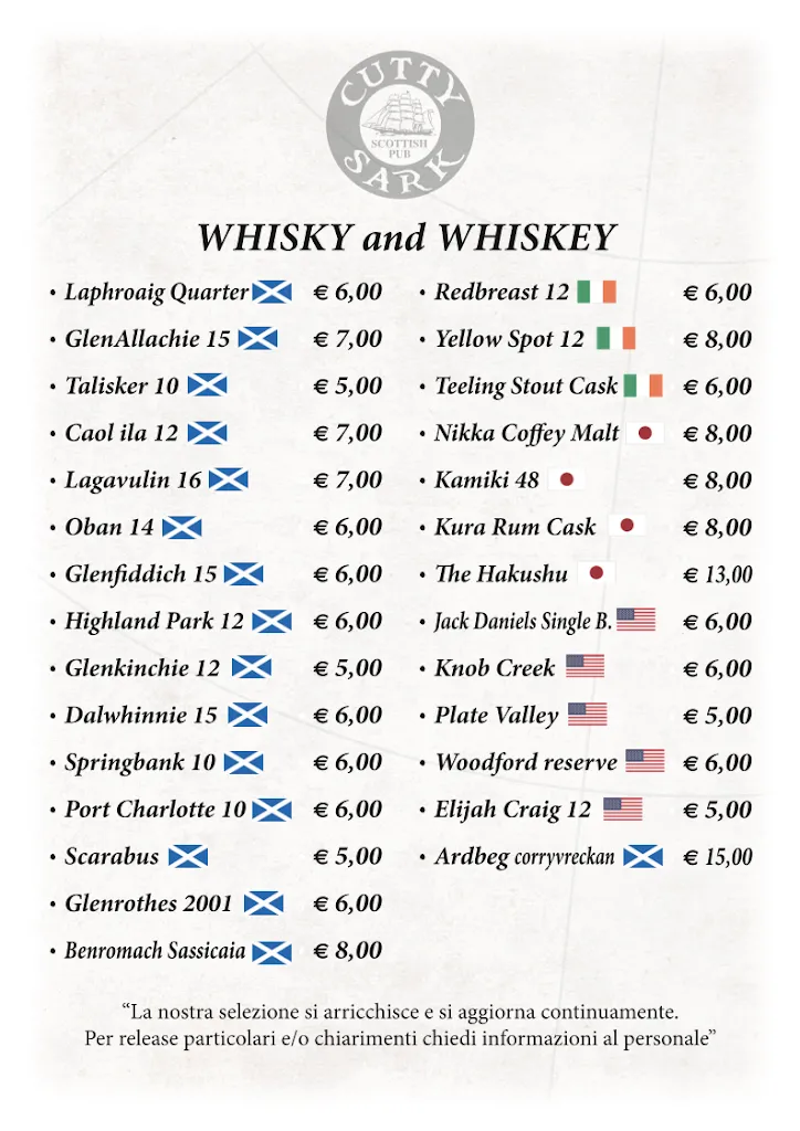 Menu_Cutty Sark Scottish Pub_Marano Vicentino_image_2