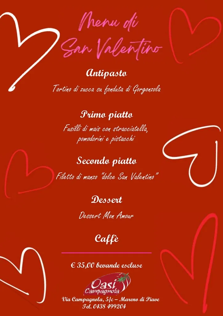 Menu_Ristorante Pizzeria Oasi Campagnola_Mareno di Piave_image_1