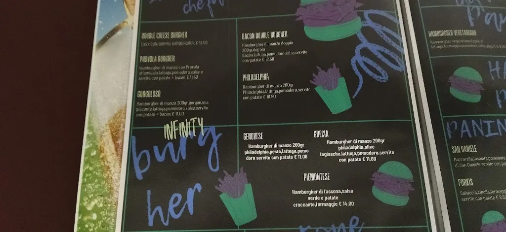 Menu_Birreria-paninoteca-ristopizza Infinity_Meduna di Livenza_immagine_3