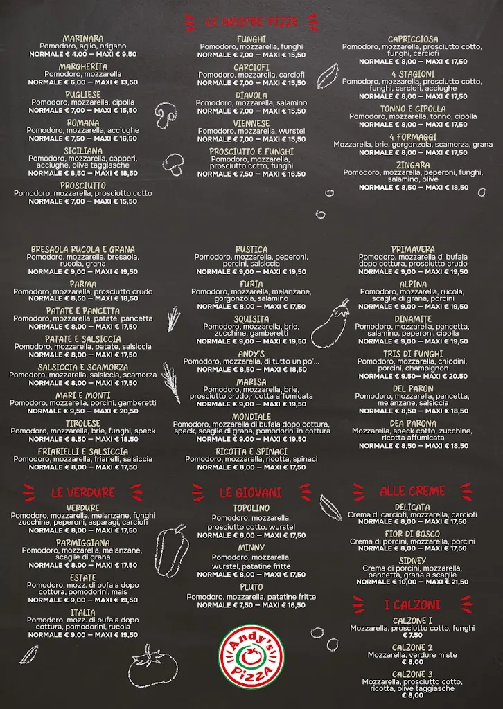 Menu_Andy's pizza_Meduna di Livenza_image_2