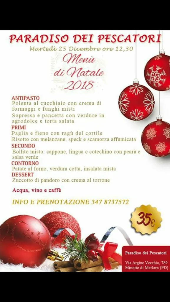 Menu_Pesca Sportiva - Trattoria Paradiso dei Pescatori S.A.S. Di Falamischia Jonni & C._Merlara_immagine_2