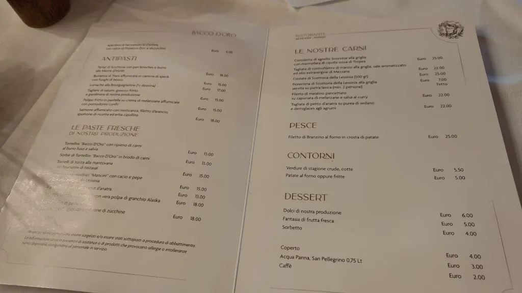 Menu_🍽️ Ristorante Enoteca Bacco D'Oro 🍷_Mezzane di Sotto_image_1