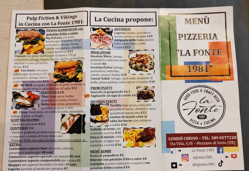 Menu_Pizzeria La Fonte 1981_Mezzane di Sotto_image_1