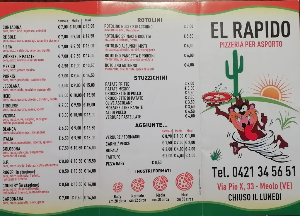 Menu_Pizzeria El Rapido_Meolo_immagine_4