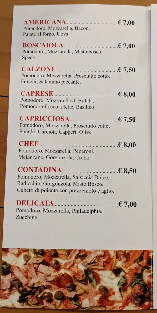 Menu_PIZZERIA RISTORANTE CENTRALE MINERBE_Minerbe_image_1