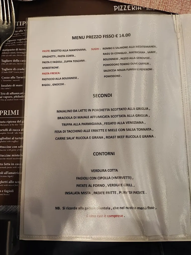 Menu_PIZZERIA RISTORANTE CENTRALE MINERBE_Minerbe_image_4