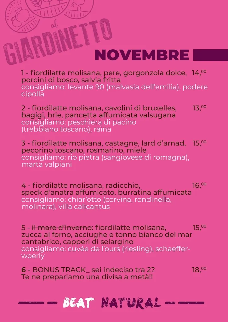 Menu_Al Giardinetto MIRA - pizzeria al naturale_Mira Taglio_image_1