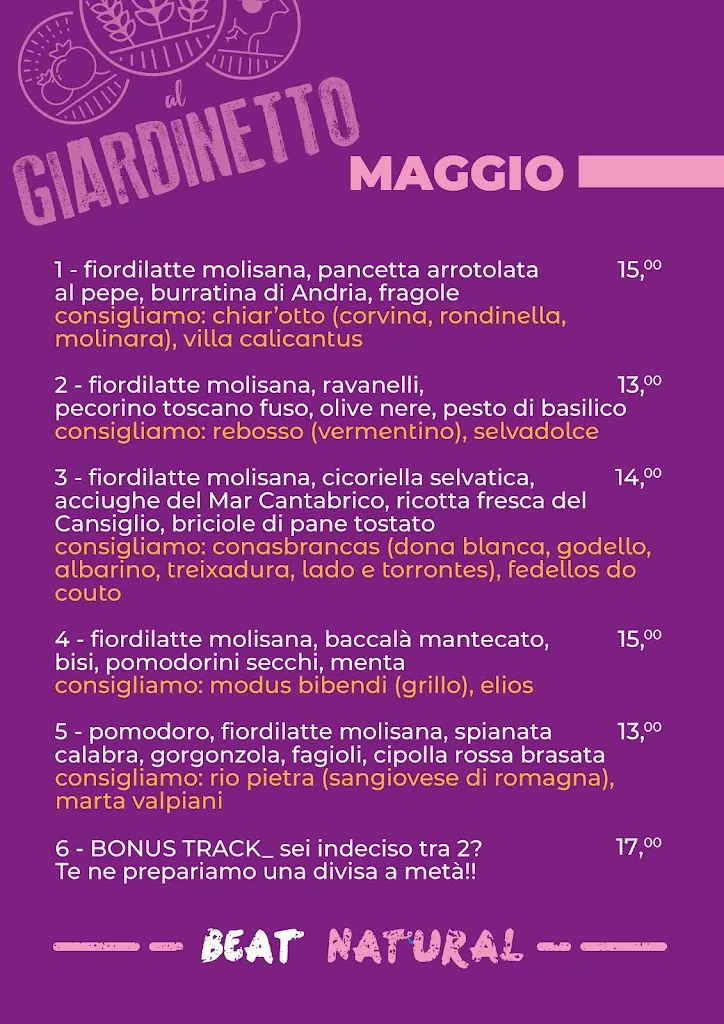 Menu_Al Giardinetto MIRA - pizzeria al naturale_Mira Taglio_image_2