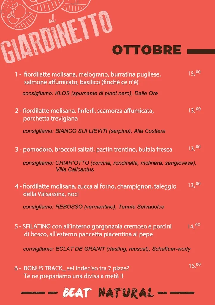 Menu_Al Giardinetto MIRA - pizzeria al naturale_Mira Taglio_image_4