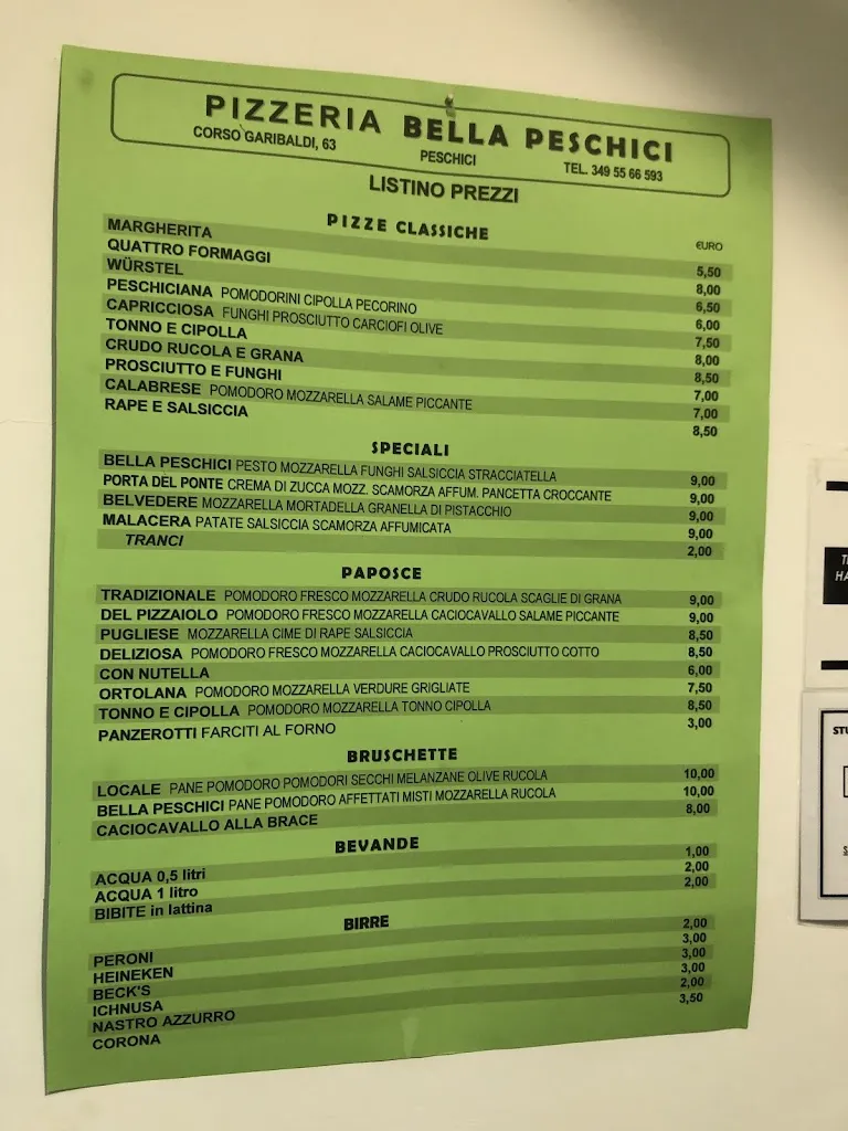 Menu_Pizzeria “Bella Peschici”_Peschici_immagine_2