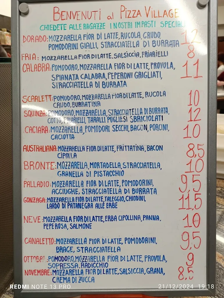 Menu_Pizza Village Mira_Mira Taglio_image_1