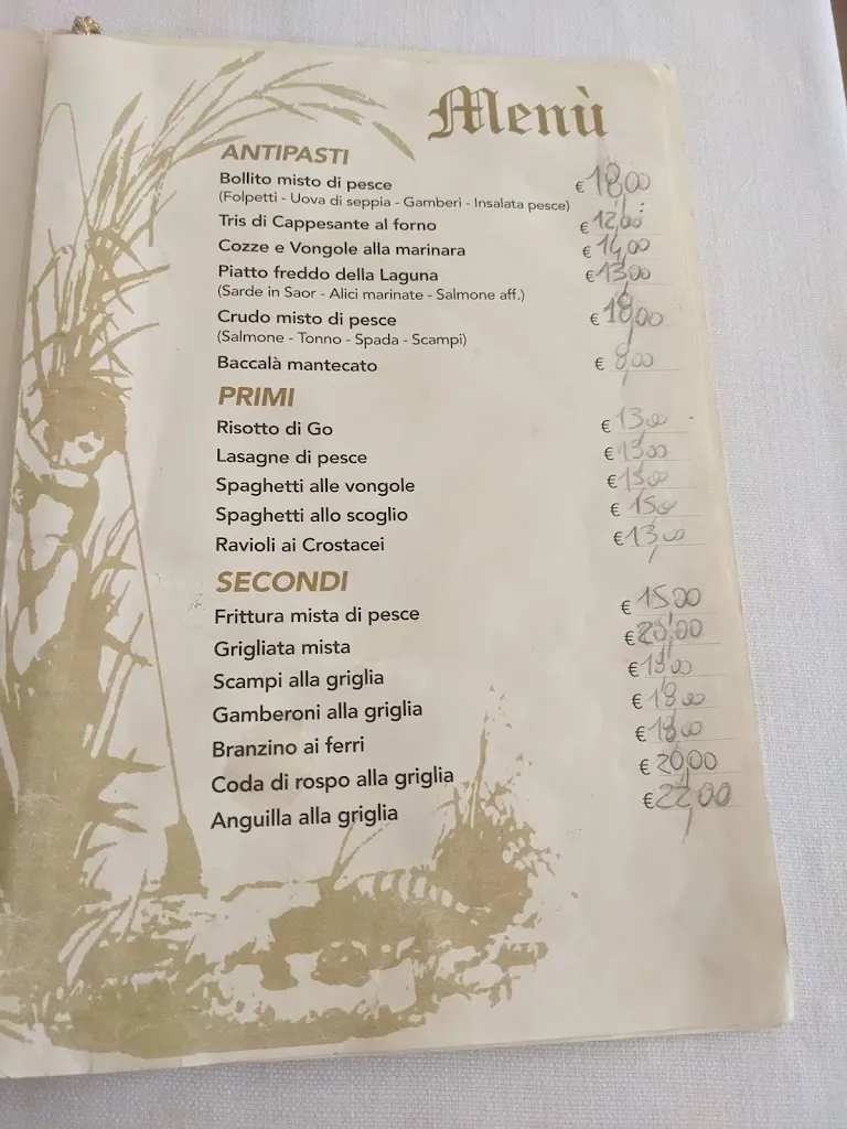 Menu_Trattoria Alla Laguna_Mira Taglio_image_1