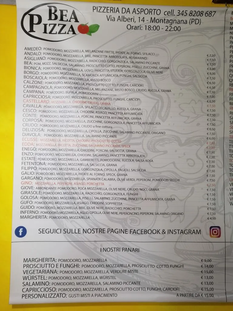 Menu_Bea Pizza_Montagnana_image_2