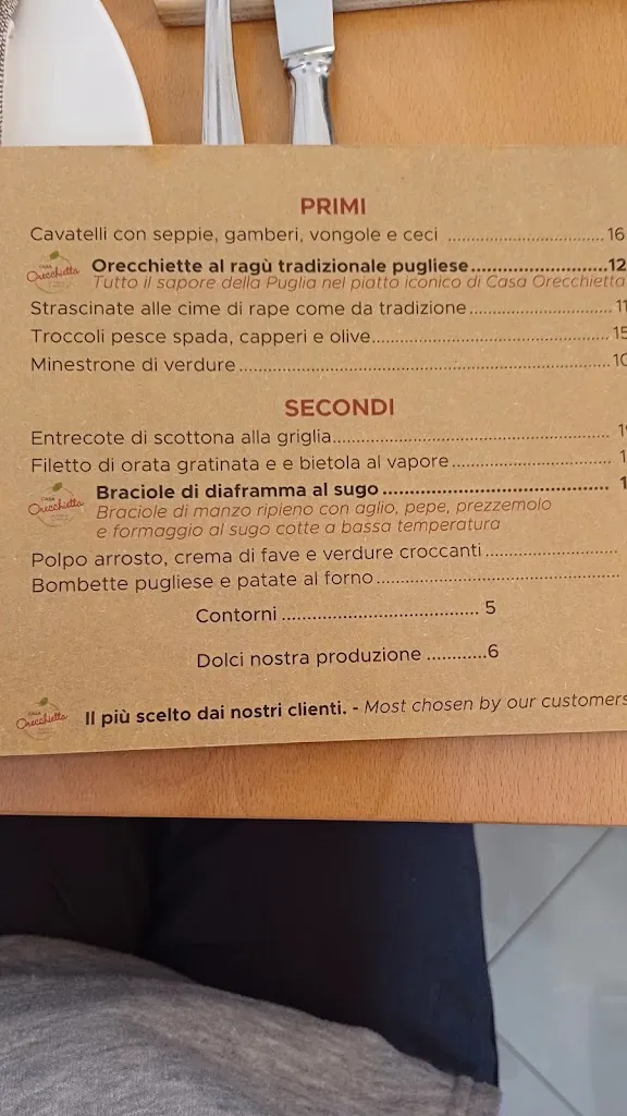 Menu_Casa Orecchietta_Polignano a Mare_image_2
