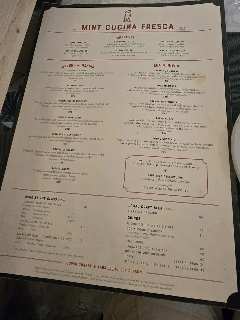 Menu_MINT Cucina Fresca_Polignano a Mare_image_1