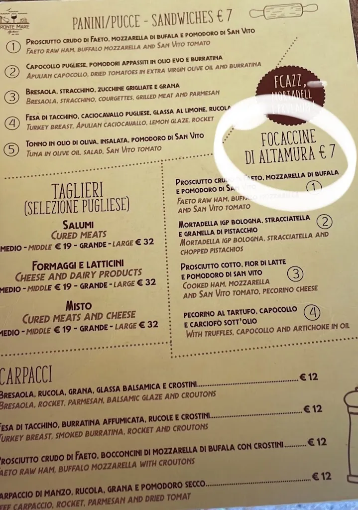 Menu_Fronte Mare Giuliani_Polignano a Mare_image_4