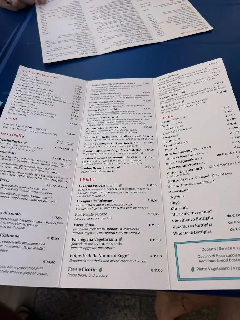 Menu_Olio su pane_Polignano a Mare_immagine_4